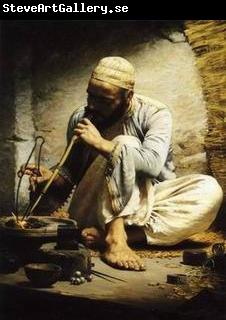 unknow artist Arab or Arabic people and life. Orientalism oil paintings  265